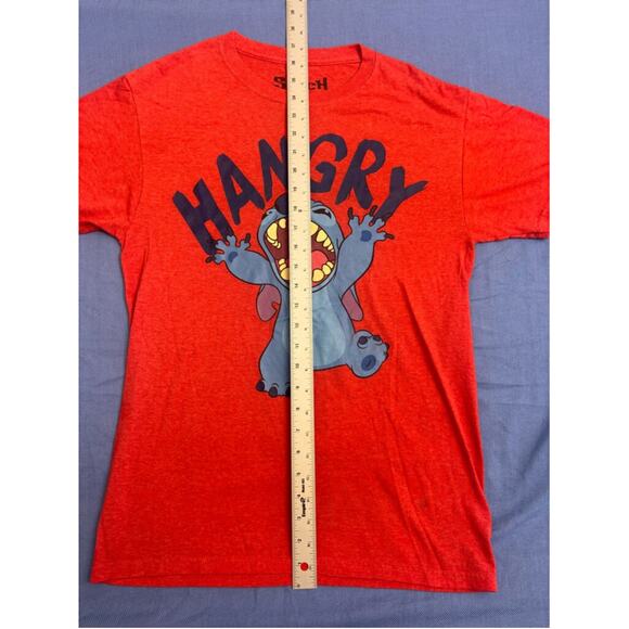 Men's Disney Stitch Hangry Graphic T-Shirt Size S Red - Picture 6 of 10